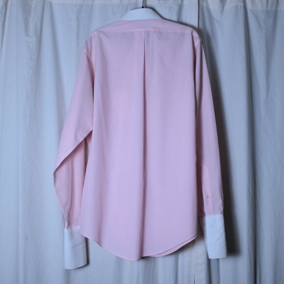 Brooks Brothers Pink Cotton Dress Shirt Size 16 / 36 - Picture 7 of 13